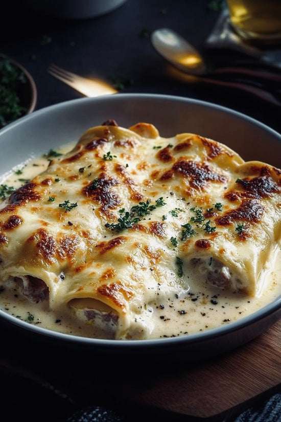 Canelones de lechazo