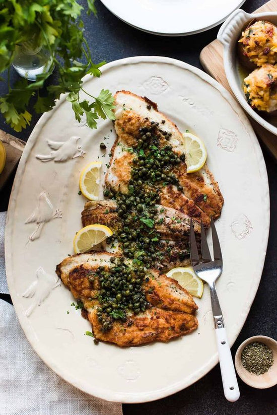 Corvina a la meuniére